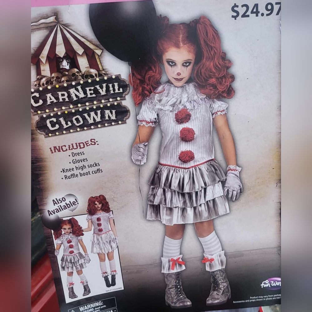 Penny Wise Carnevil Clown Childs Costume
